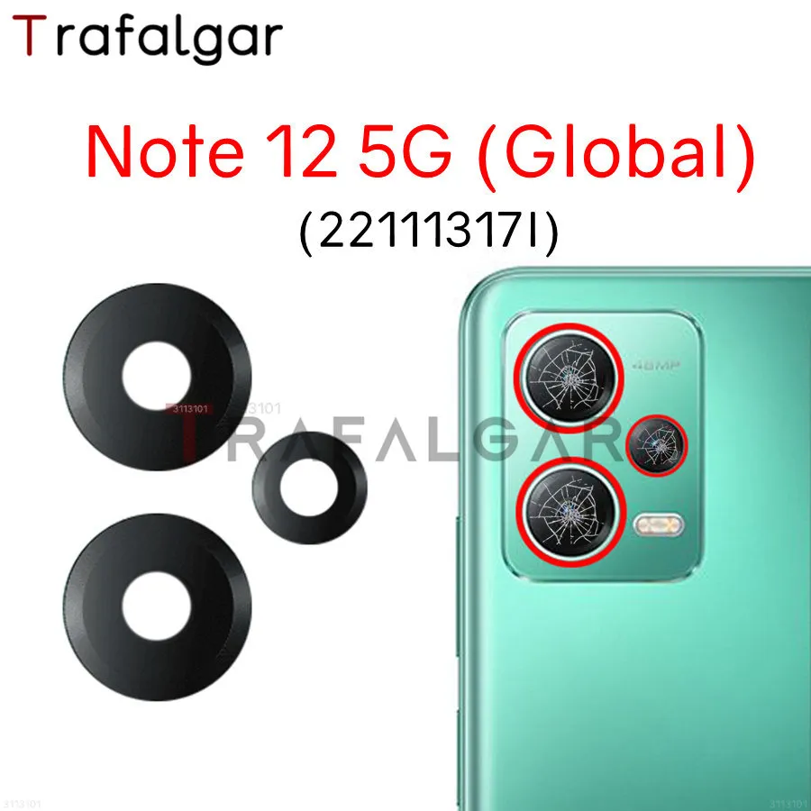 Rear Camera Glass Lens Replacement Adhesive for Xiaomi Redmi Note  12/Pro+/Pro/12T/Pro/12S/4G