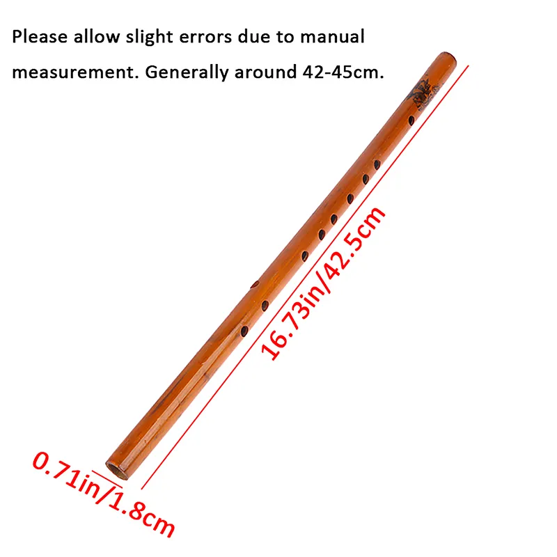 TSTS Beginners Bamboo Flute 8 Hole Bamboo Flute Xiao Chinese Vertical Bamboo Flute Classic Traditional Music Instrument Short Dizi Xiao (Color : F Key