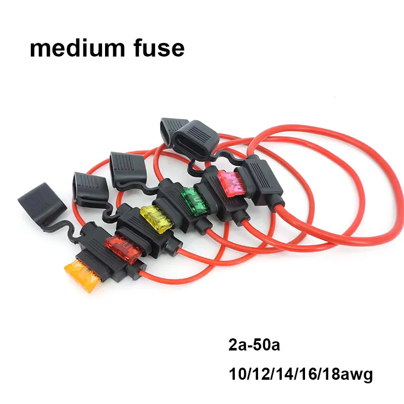 Waterproof Medium fuse and holder Connector for Motorcycle