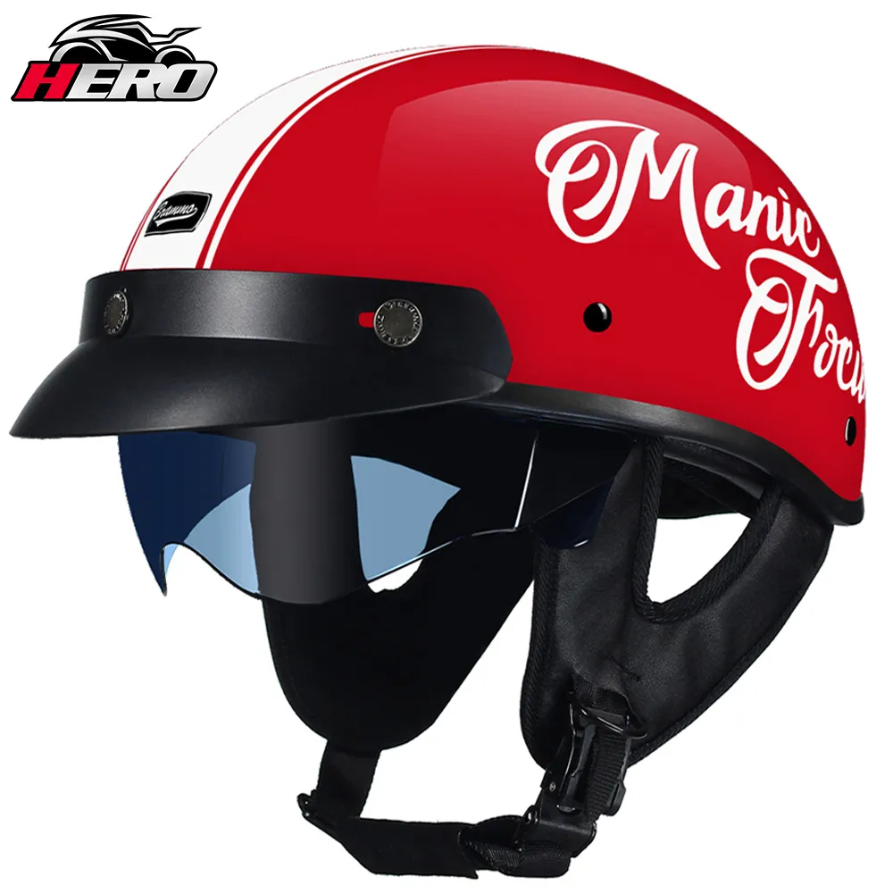 baseball cap motorcycle helmets Half Helmet Fashion Vintage Adults Open-Face DOT Approved Motorbike for Scooter Moped Cap Street Jet Style Vintage Half Open Face Helmet (Black Eagle,M(54-57CM)) : Automotive they stretch and mold to the shape of your head after short usage. Baseball Cap Motorcycle Helmet Lightweight