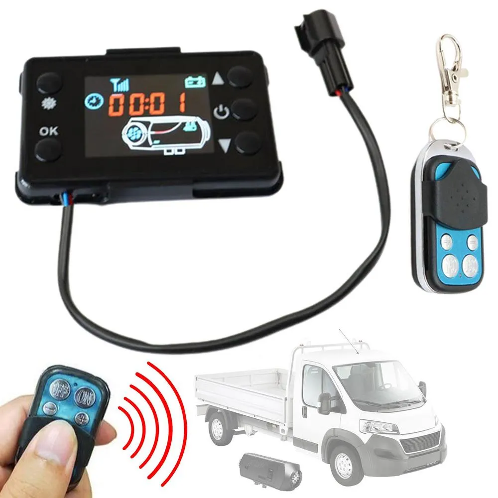 Van Stock Controller Diesel Air Heater LCD Controller With Timer & Remote Control For Car ...