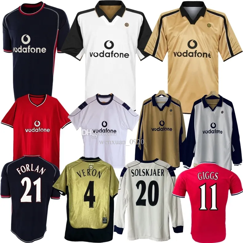 Classic Soccer Jersey Retro 2000-2002 Scholes Giggs Vintage United Football  Shirt Iconic Style