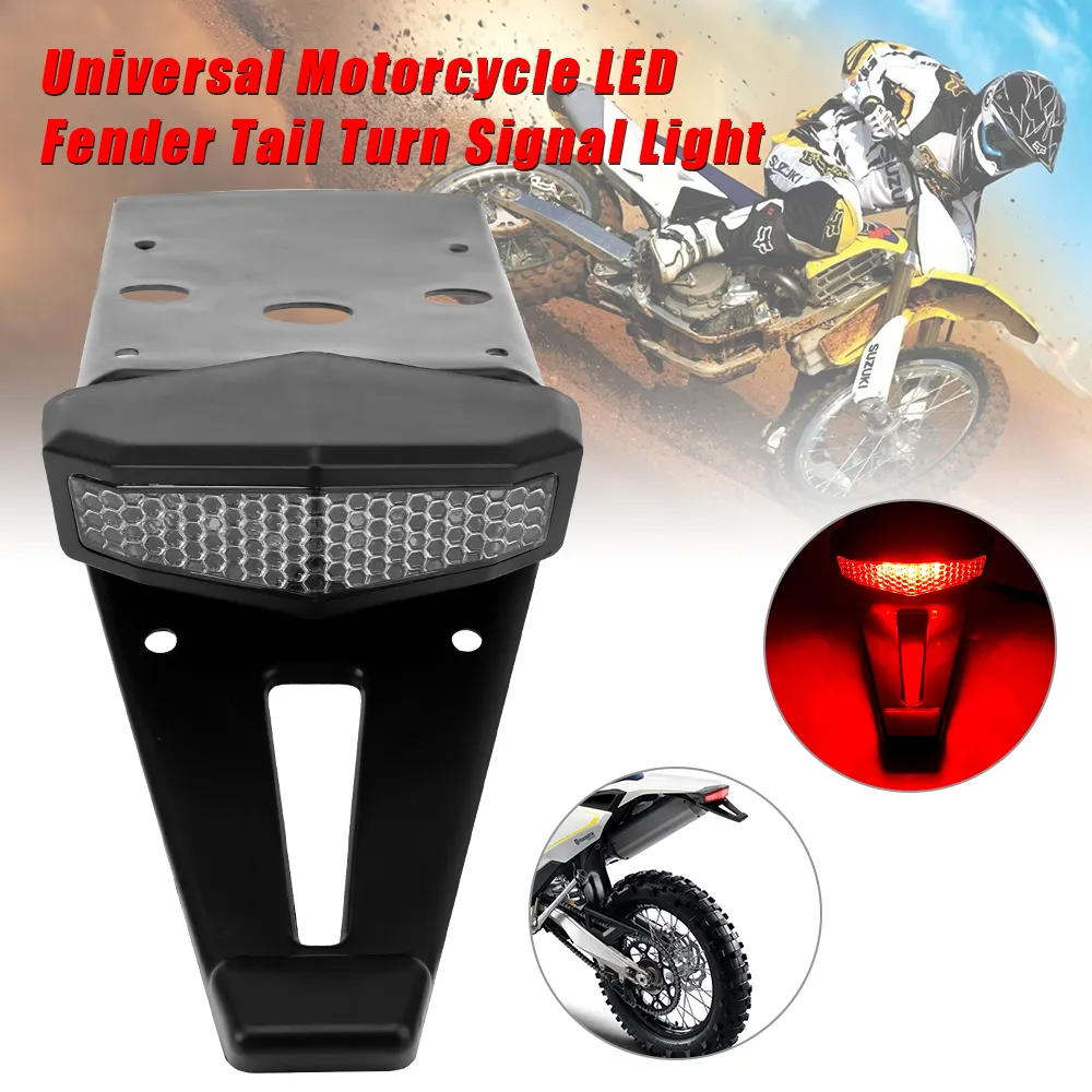 GOODFITMENT Universal LED Tail Light – Brake/Running – For Motorcycle Bobber ATV Dirt Bike