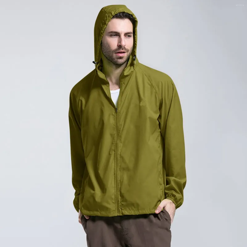Lightweight Windproof Mens Rain Jacket With Hood Packable For Outdoor Gear Travel Hiking And Cycling From Ganjiuming 13.65 DHgate.Com