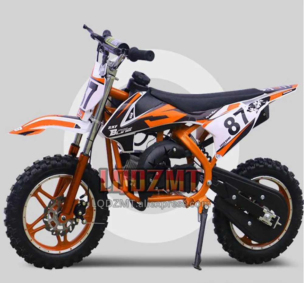 DHgate 2024 Upgraded 49 50CC Gas Powered Dirt Bike 2 Stroke Off Road Motorbike for Kids Teens and Adults Automobiles Motorcycles