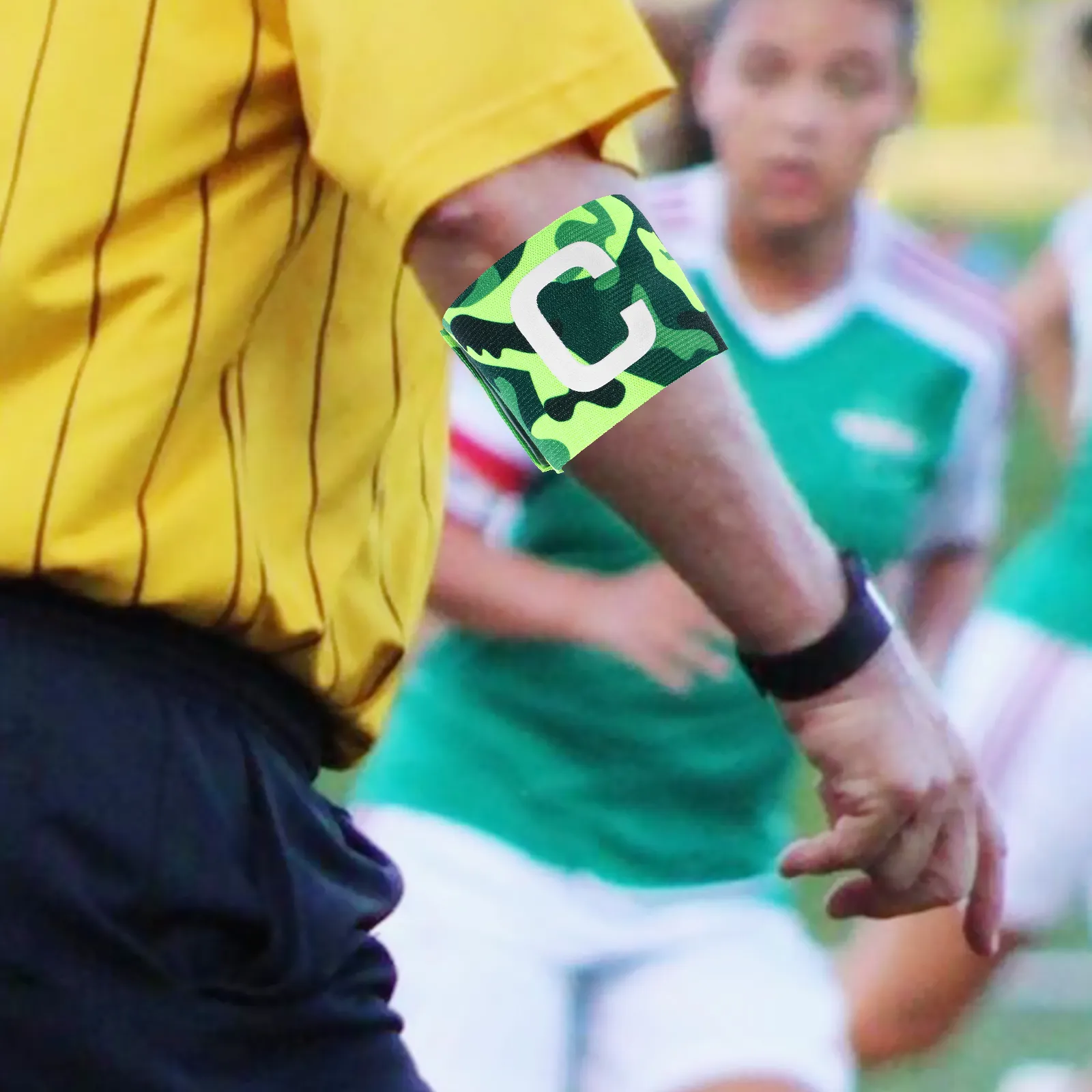 Captain Arm Bands For Soccer 1-3pc Kid Adults Football Captain Armband Soccer Arm Band Leader Captain Armband Soccer Adjustable