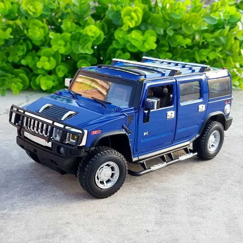 DHgate.com:1:24 Scale Diecast Alloy HUMMER H2 SUV Model Off