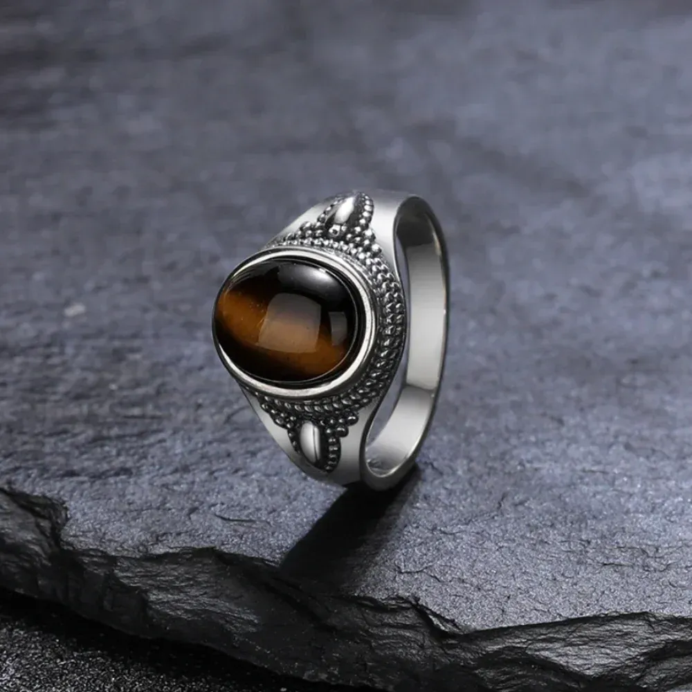 DHgate.com:Sterling Silver Ring with Oval Natural