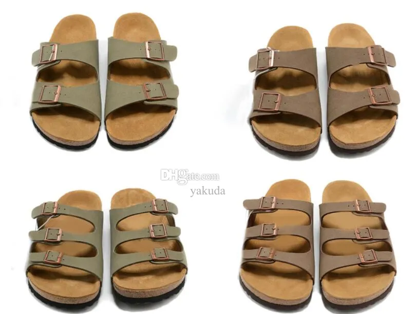 Gizeh Big Buckle 2024 Nubuck Leather Patent Slides Summer Beach Sandals For Women Yakuda Indoor Slippers