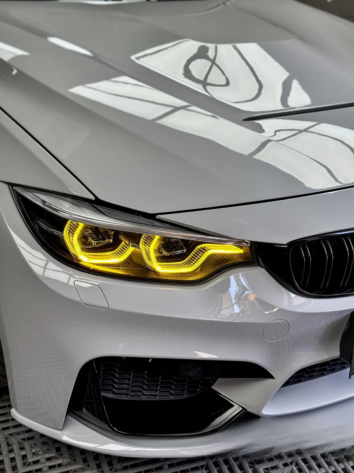 Yellow Angel Eyes Daylight LED Boards 2400LM 12V for 2018 BMW F80