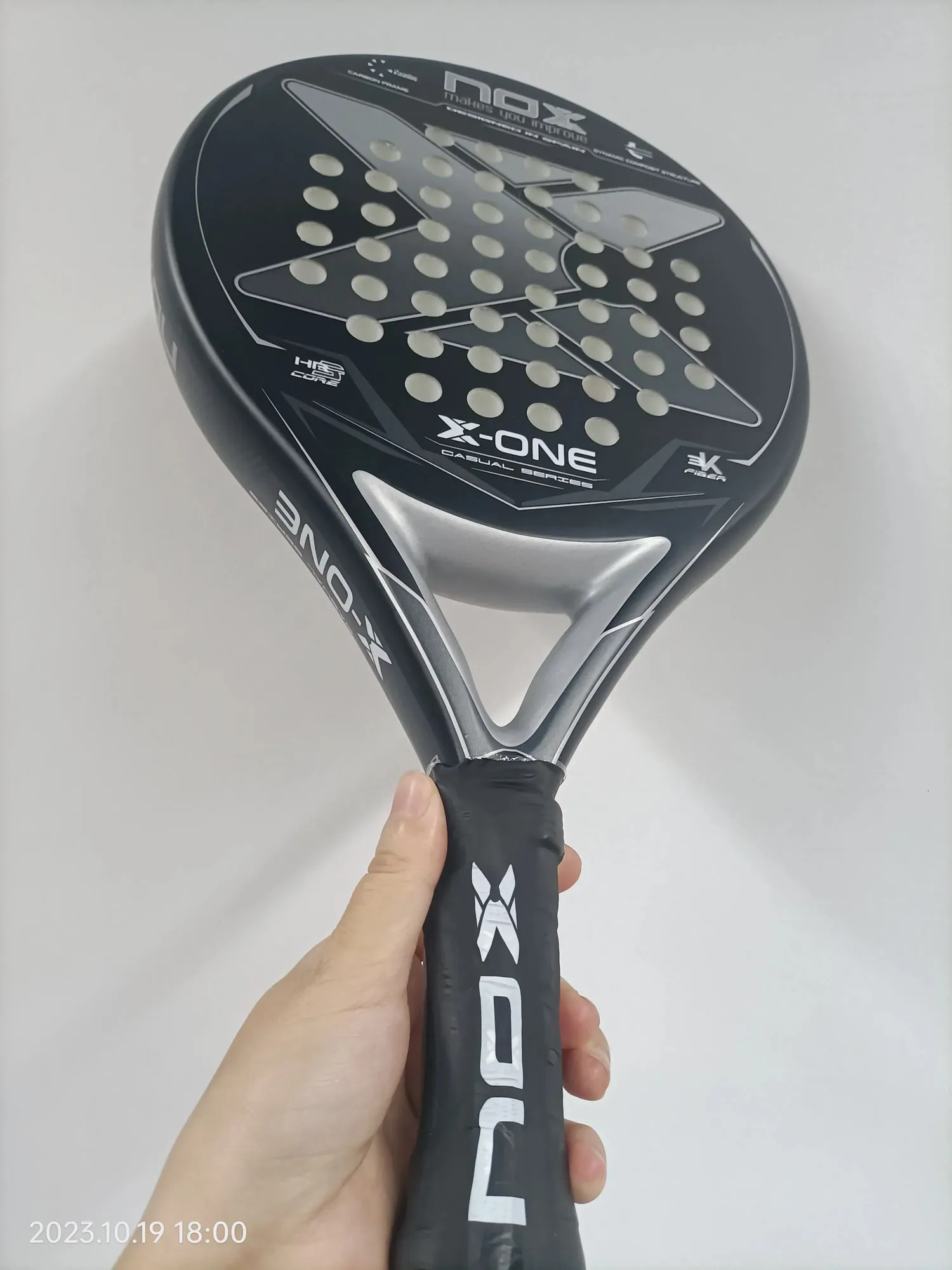 Padel Tennis Racket 3K Carbon Fiber Eva Soft Memory Shape Rough Surface ...