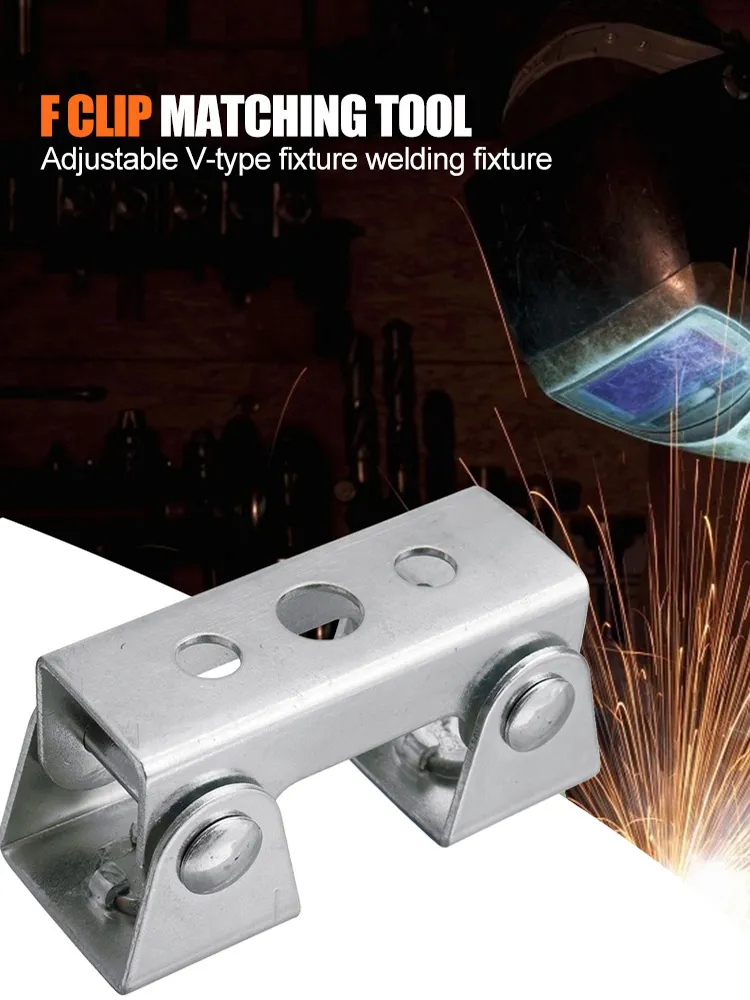 Adjustable Magnetic V-Type Welding Clamps 4-Pack – Stainless Steel Fixture Holders For Metal Fabrication, Strong Magnets For Round, Flat & Angled Pieces
