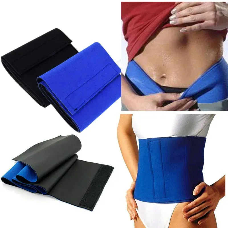 DHgate 2024 Neoprene Waist Trimmer Belt Adjustable Sweat Band Slimming Wrap Shaper for Men and Women Health Beauty