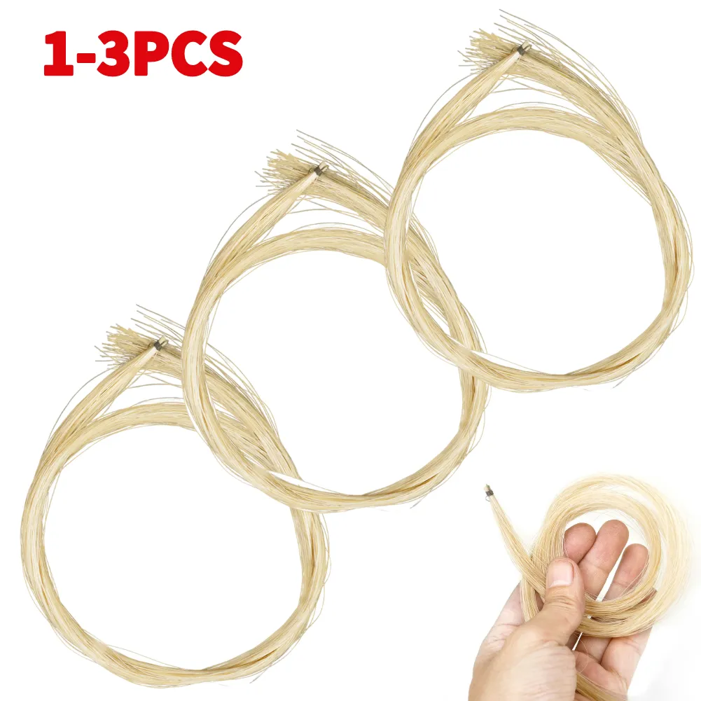 Violin Bow Horse Hair Replacement Unbleached White Violin Bow Hair for Accessories