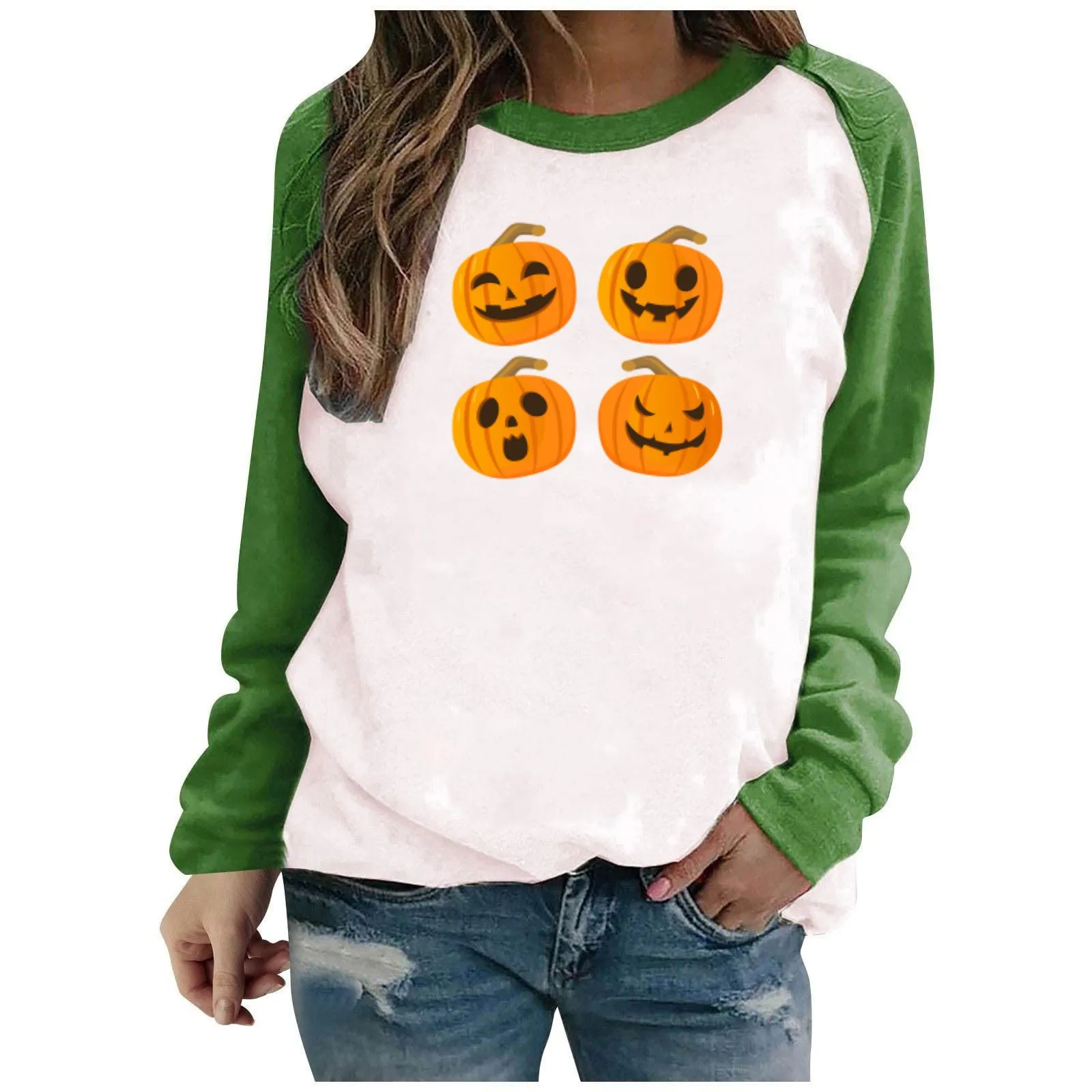 Womens pumpkin sweatshirt 2025