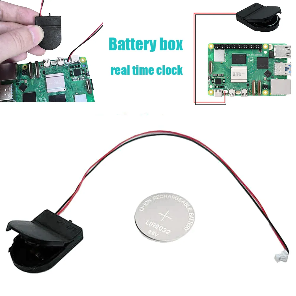 Pi5 RTC Battery Box: Real-Time Clock Holder with Battery Slot for ...