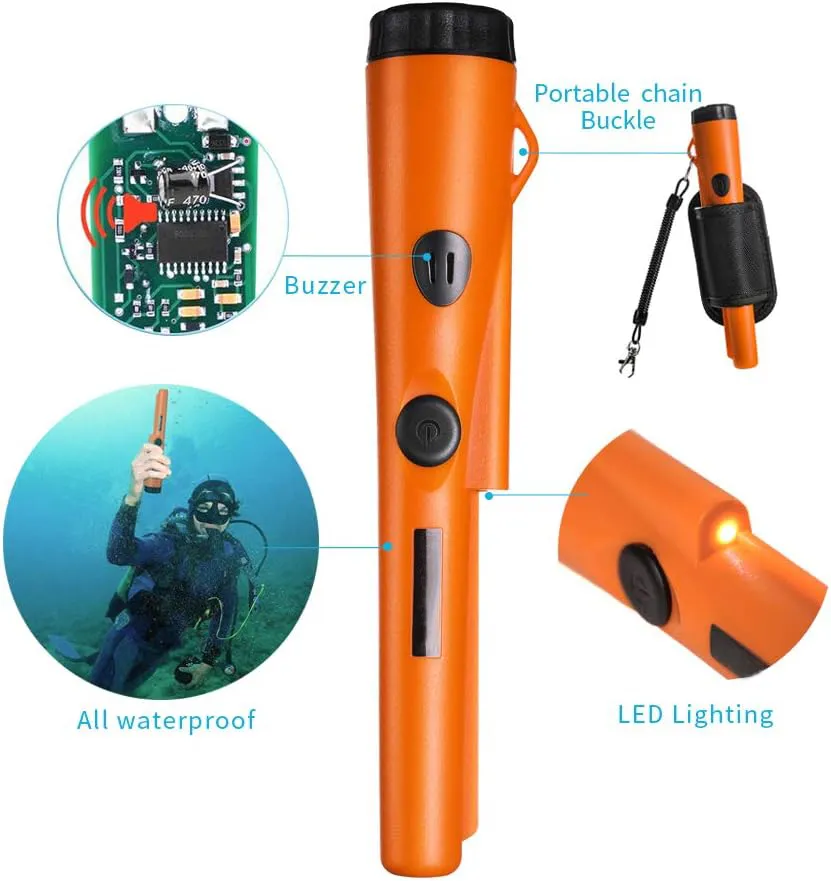 Gold Detector Scanner Handheld Waterproof Metal Detector Pinpointer for ...