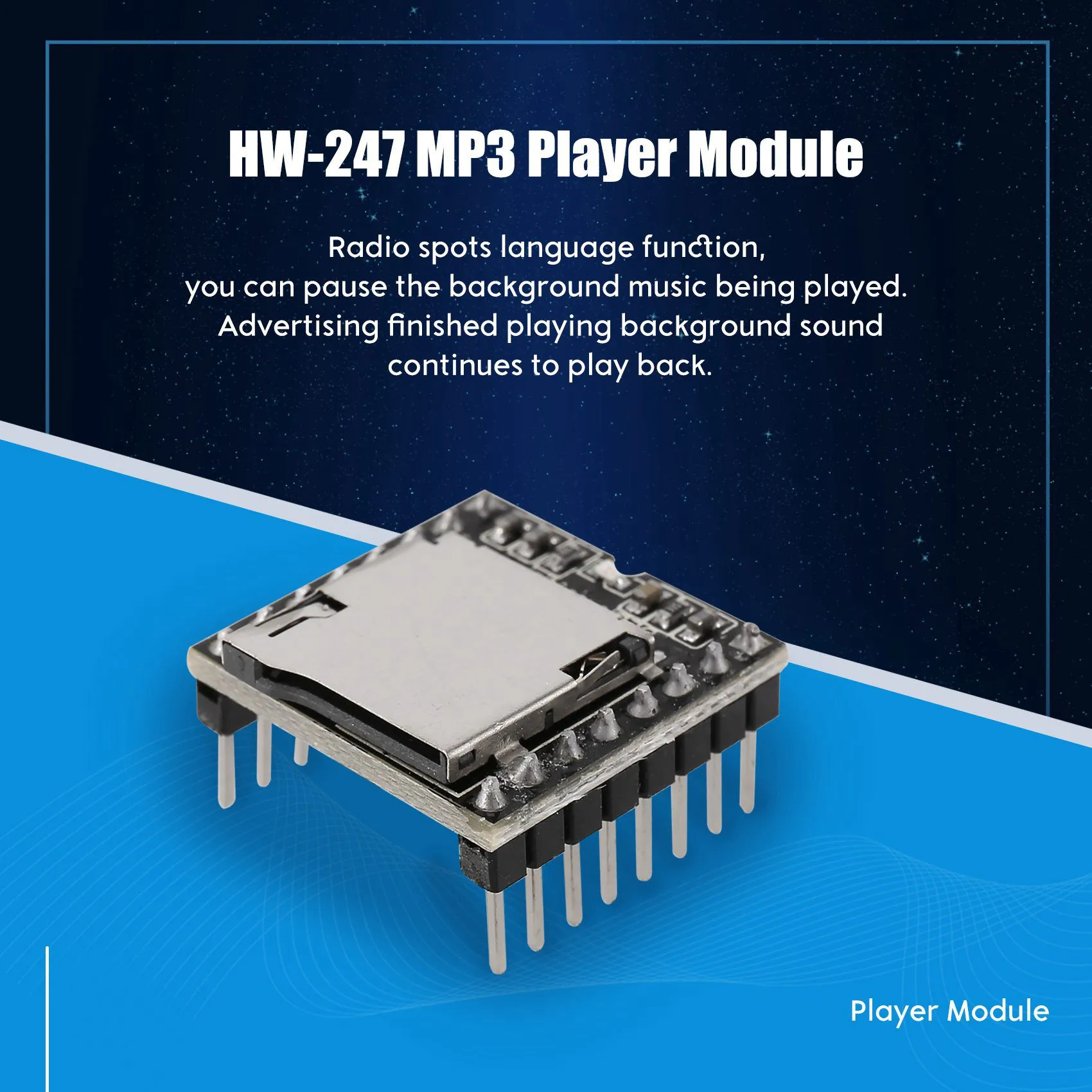 DFPlayer Mini MP3 Player Module For Arduino Black: MP3 Module Arduino ...