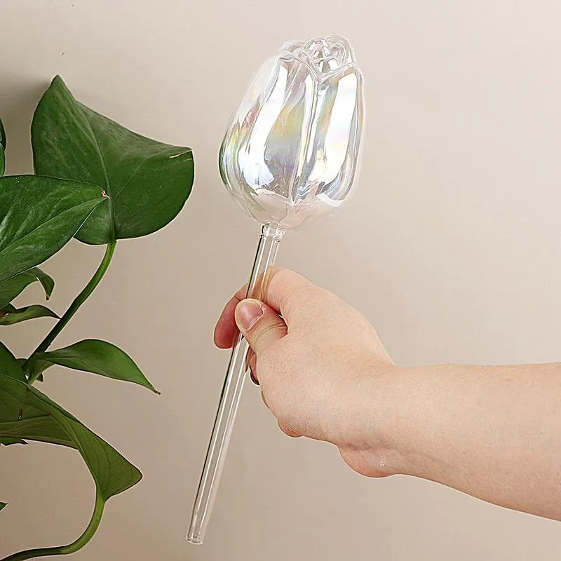 Flower-Shaped plant watering globes for Indoor Plants...