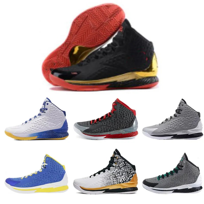 Curry 1.0 Chaussures de basket-ball pour hommes Stephen Curry Men Deisgner Trainers Outdoor Sports Sneakers 40-46