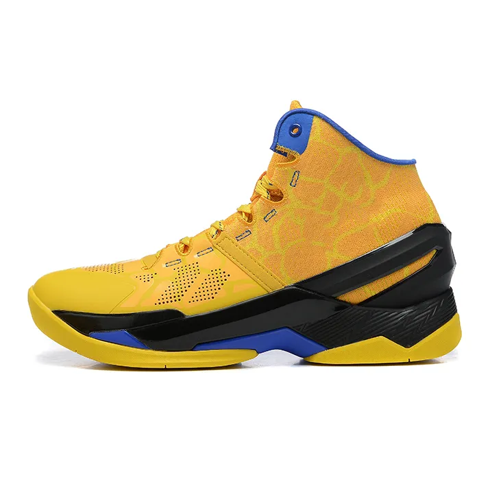Curry 2.0 Black Gold Basketball Shoes for Men s Home Games 39 46