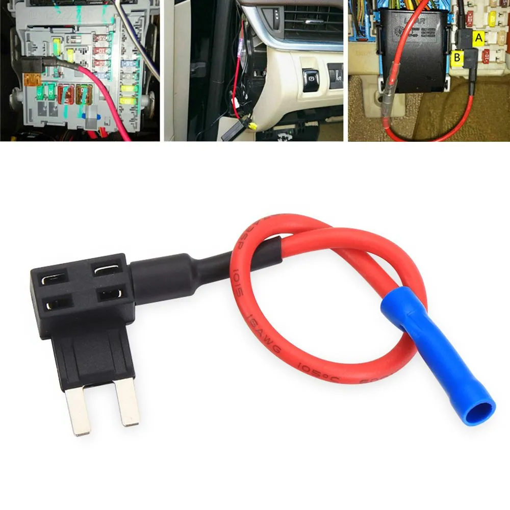 Jawmoy Pack-5 Car Fuse Adapter, 12V Add-a-Circuit, Copper Mini Autom