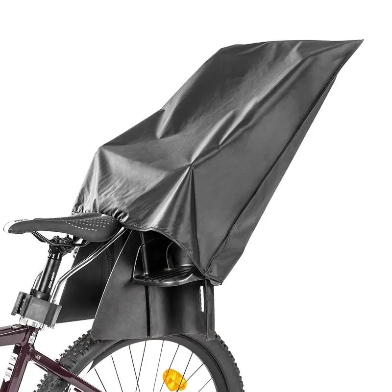 Waterproof Bicycle Child Seat Cover 2024 UV Proof Rain Cover for Rear Child Bike Seat Oxford Fabric Dustproof Cover