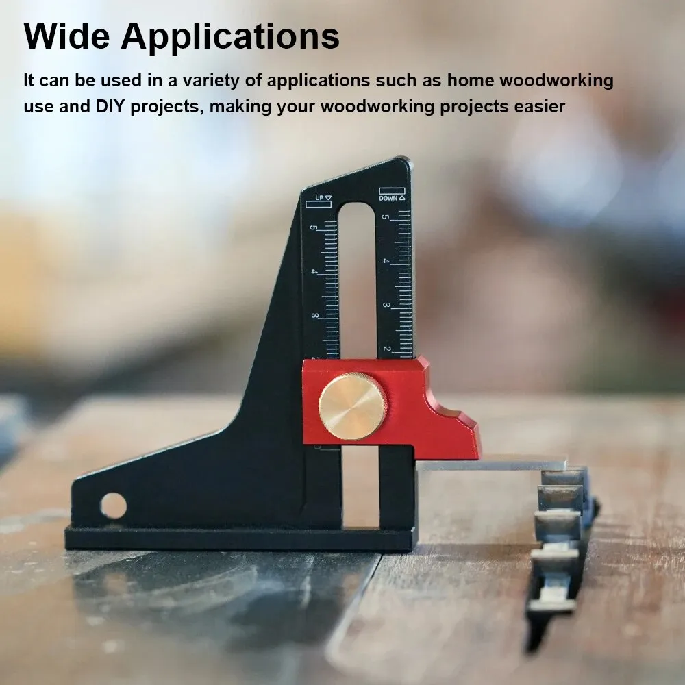 DIY Woodworking Height Measurement Tool - Aluminum Alloy Dual Scale ...