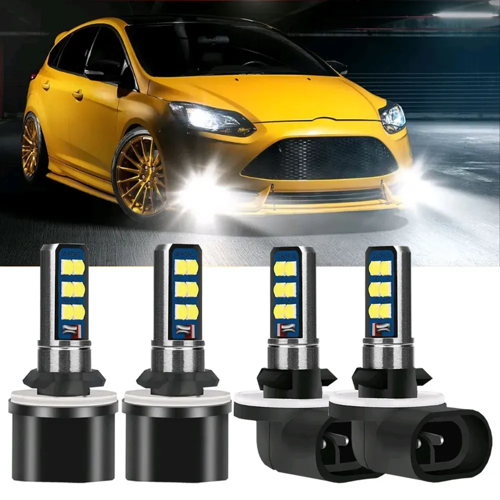 2x 880 881 Red LED Headlight Bulbs SD 3030 Fog Driving Light Super Bright