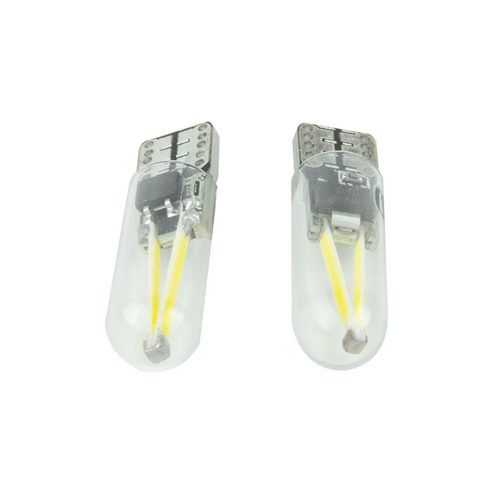50PCS 194 168 2825 COB LED White Light Bulbs For Vehicle Interior And License Plate