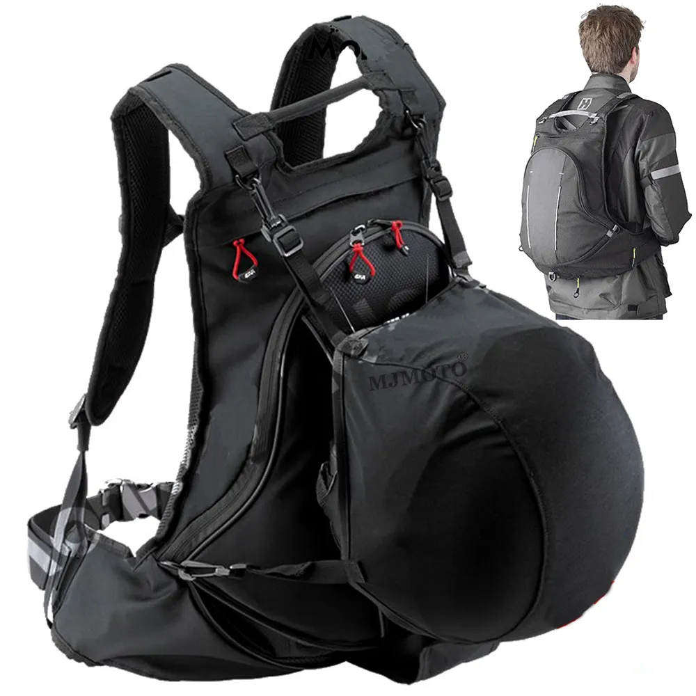 rain proof cover for the backpack while riding a motorcycle Backpack, Motorcycle Backpacks Men and women, Waterproof Motorcycle Backpacks, Helmet Bag Bookbag for riding, Large Armored By Design Rhinowalk Motorcycle Backpack Helmet Holder