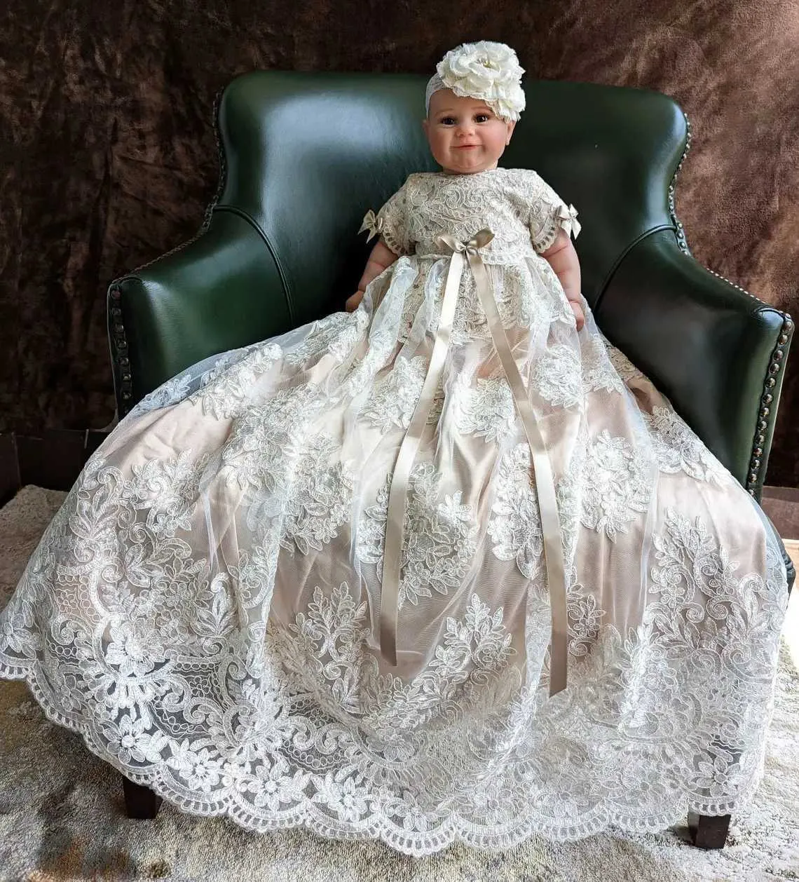 Tulle christening gown 2025