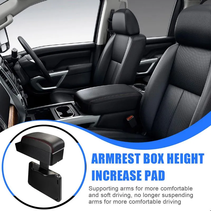 Snapklik.co : Auto Center Console Pad, PU Leather Car Center Console Box Cushion, Non Slip Soft - Foto 12