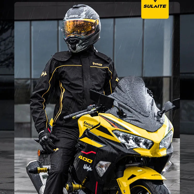 Motorcycle Rider Raincoat Waterproof Raincoats for Men, Lightweight Motorcycle Rider Rain Suit ...