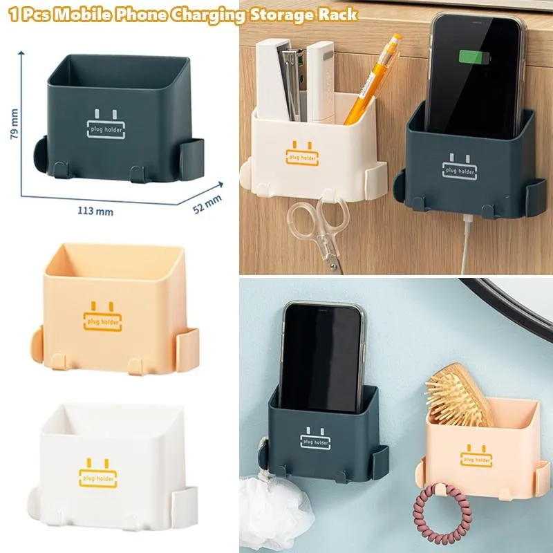 DHgate.com:Wall-Mounted Multifunctional Storage Rack with Charging Plug ...