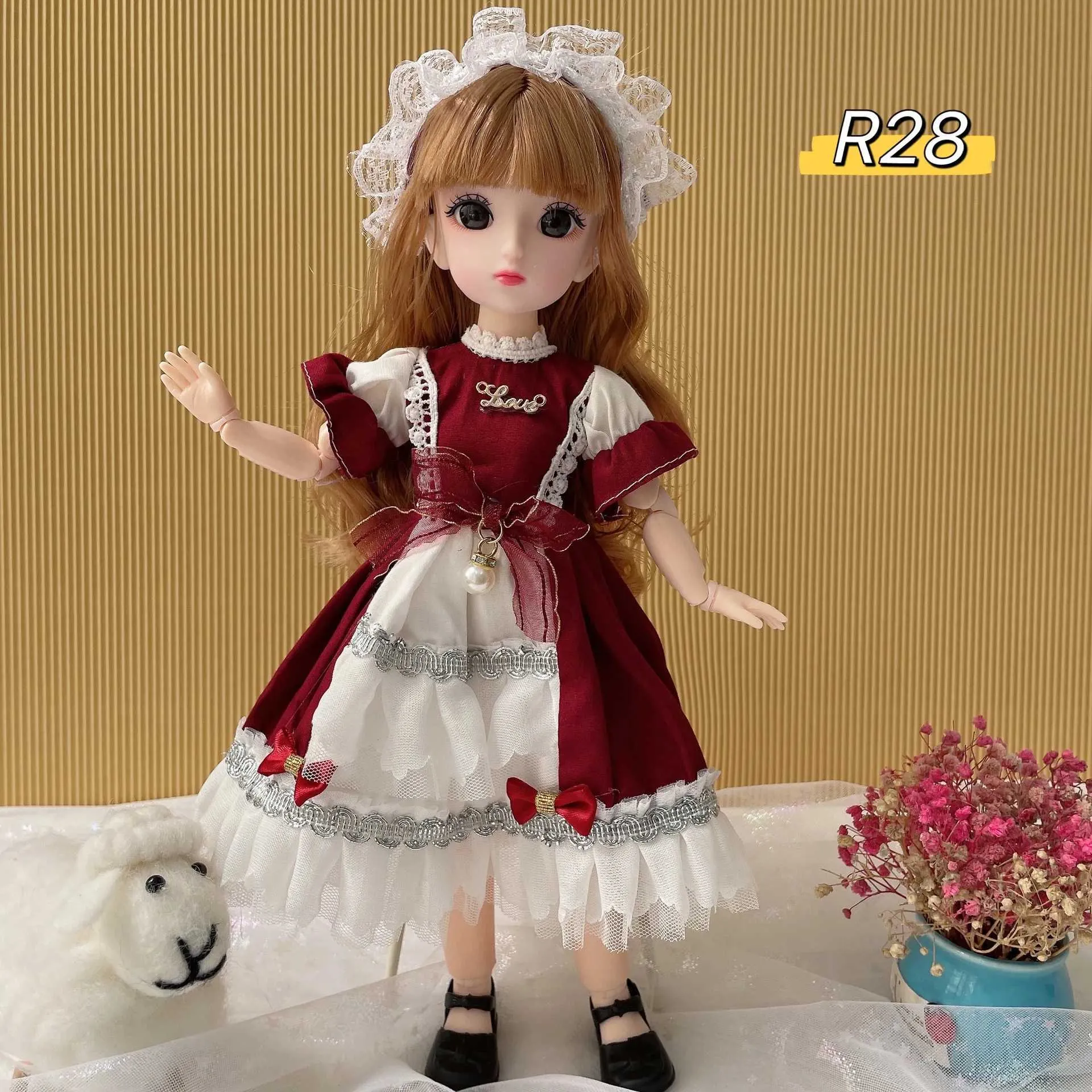 Bjd Clothes Guu Doll Kawaii Anime Doll Set: 30cm BJD With Movable