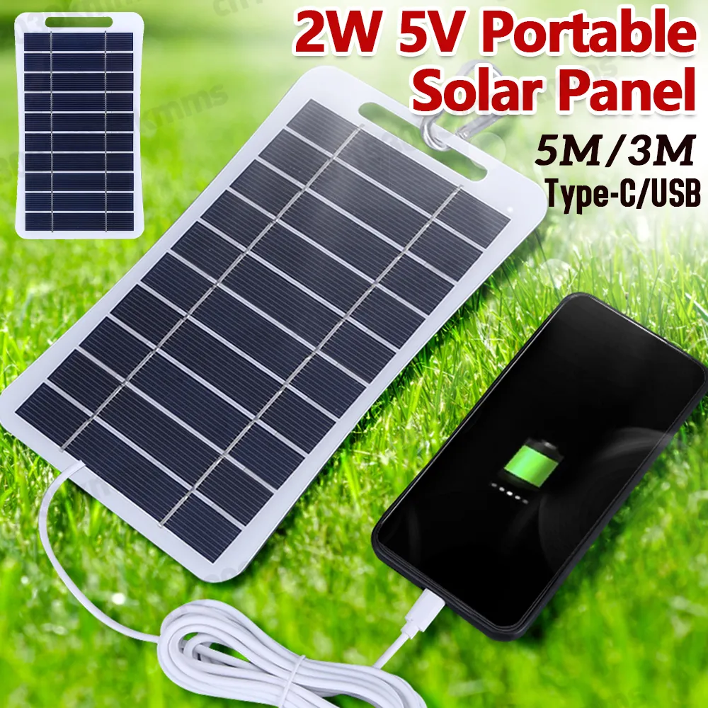 Type C Usb C Solar Panel Volt Solar Panel 10W 5V USB Solar