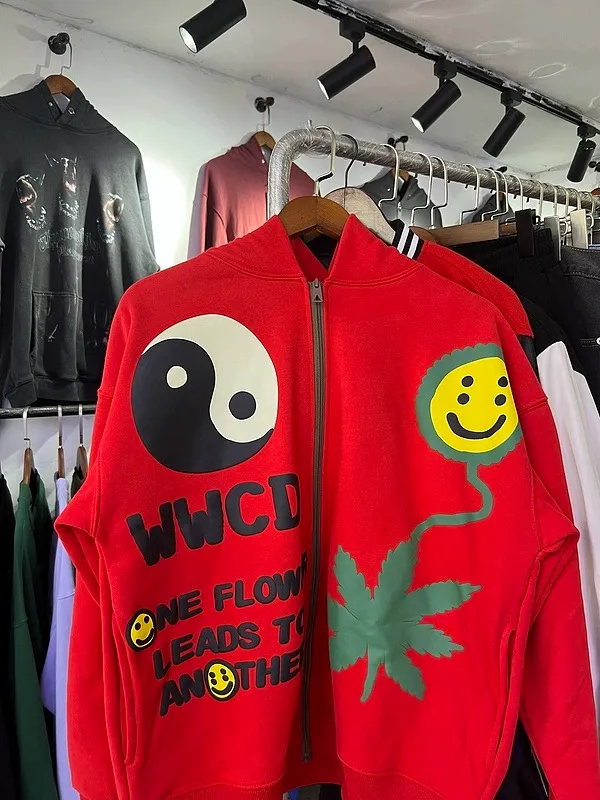 Oversized Graphic Hoodie: Trendy Cactus Plant Flea Market Style