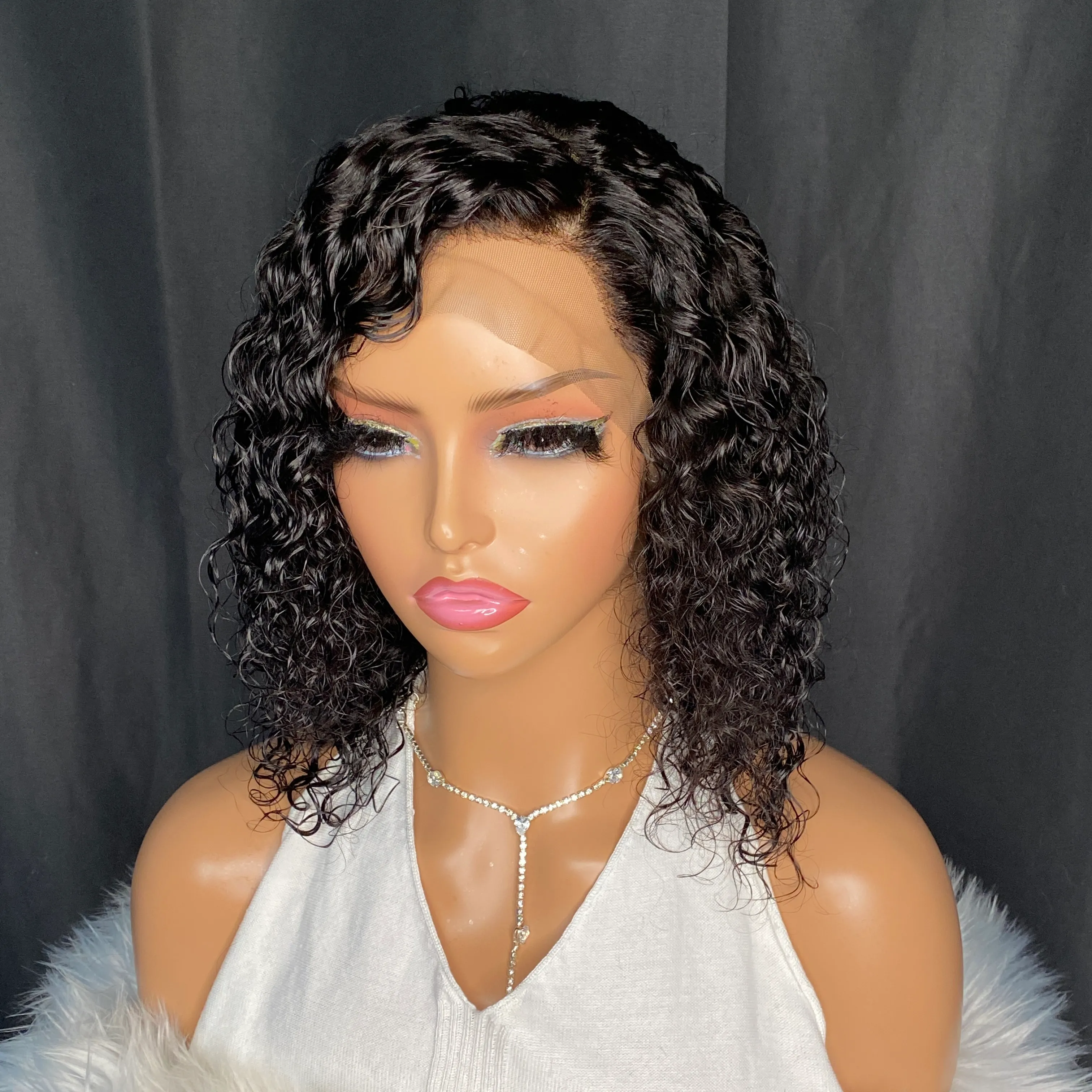 100 indian human hair lace front wig store