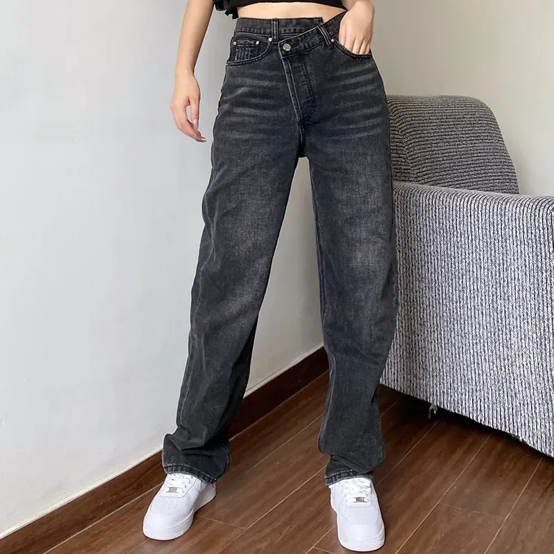 Pantaloni mom neri hot sale