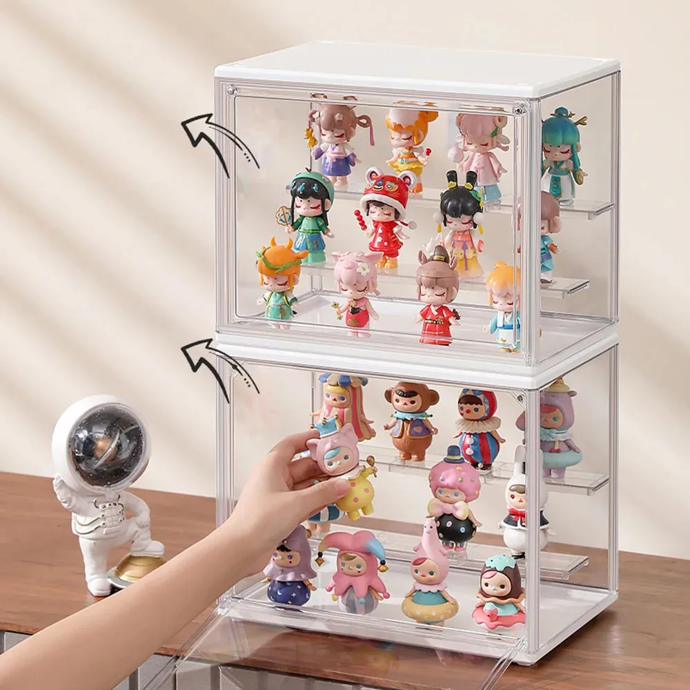 Handmade Acrylic Display Rack With Clear Ladder For Anime Figures, Cars ...