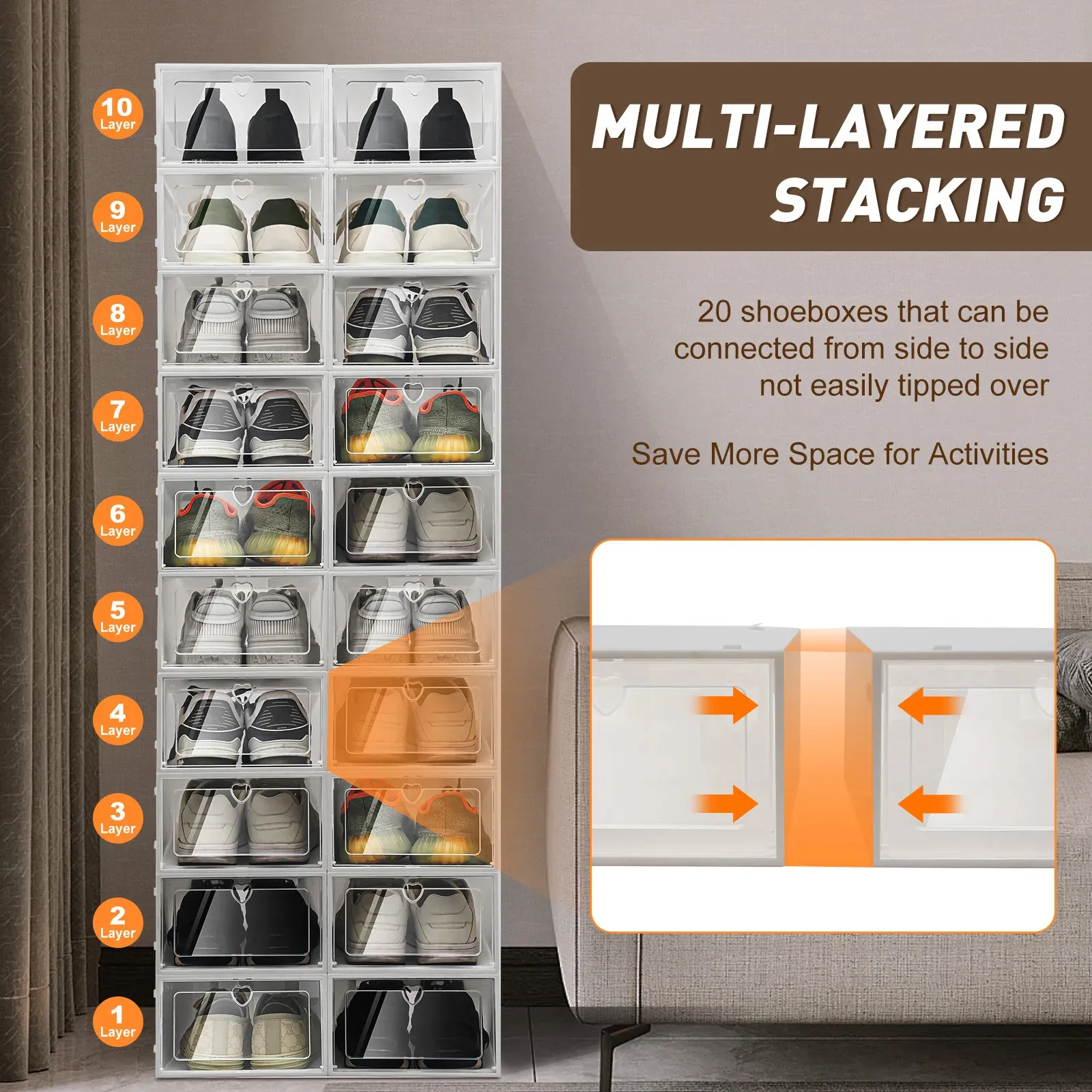 Box type shoe rack hotsell
