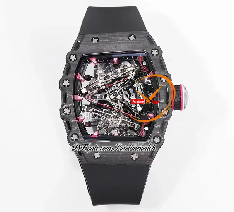 Bubba Watson Tourbillon Watch Genuine Automatic Skeleton Red - Main Image