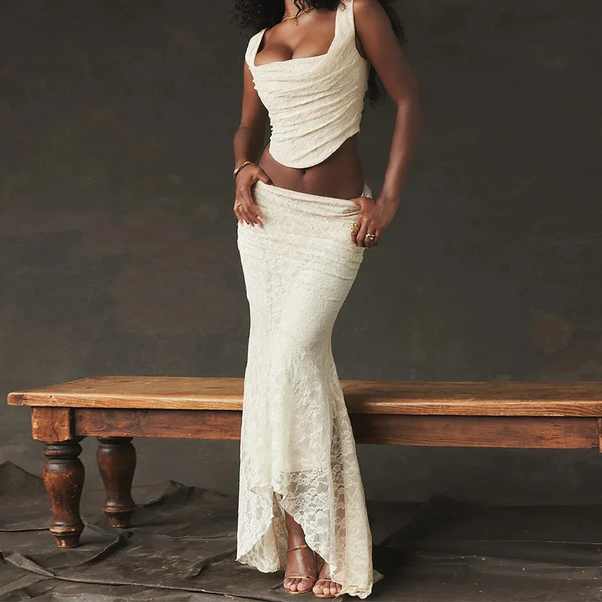 Maxi skirt and top set formal online