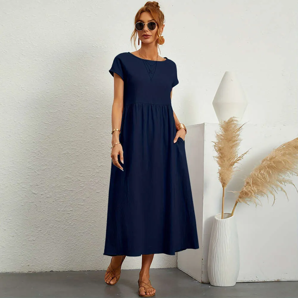 Temu Fashion Womens Elegant Long Dress Casual Home Travel