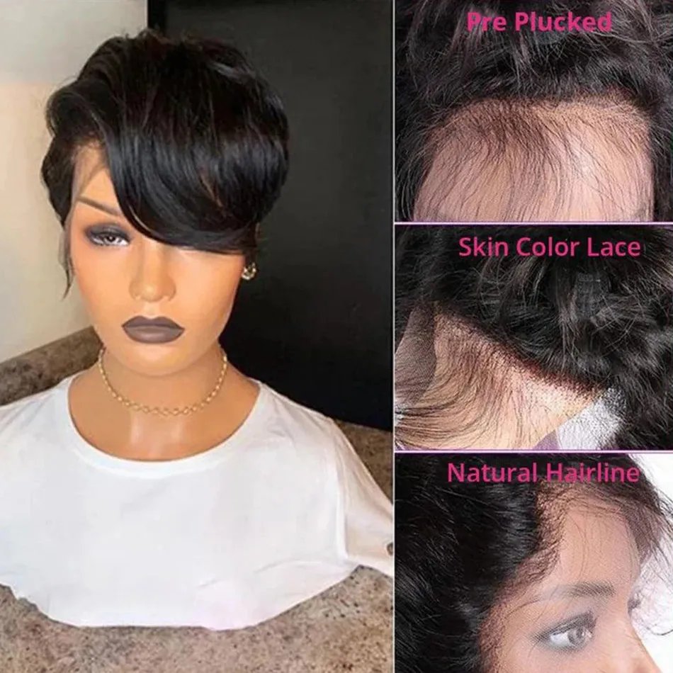 Short cut lace front wigs on sale