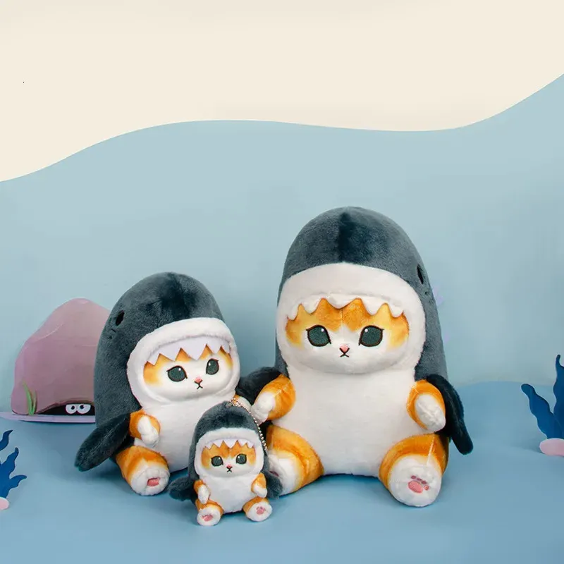 miniso×mofusand 確認用 MINISO Mofusand Shark Cat Plush Doll Pendant - Cute and Soft