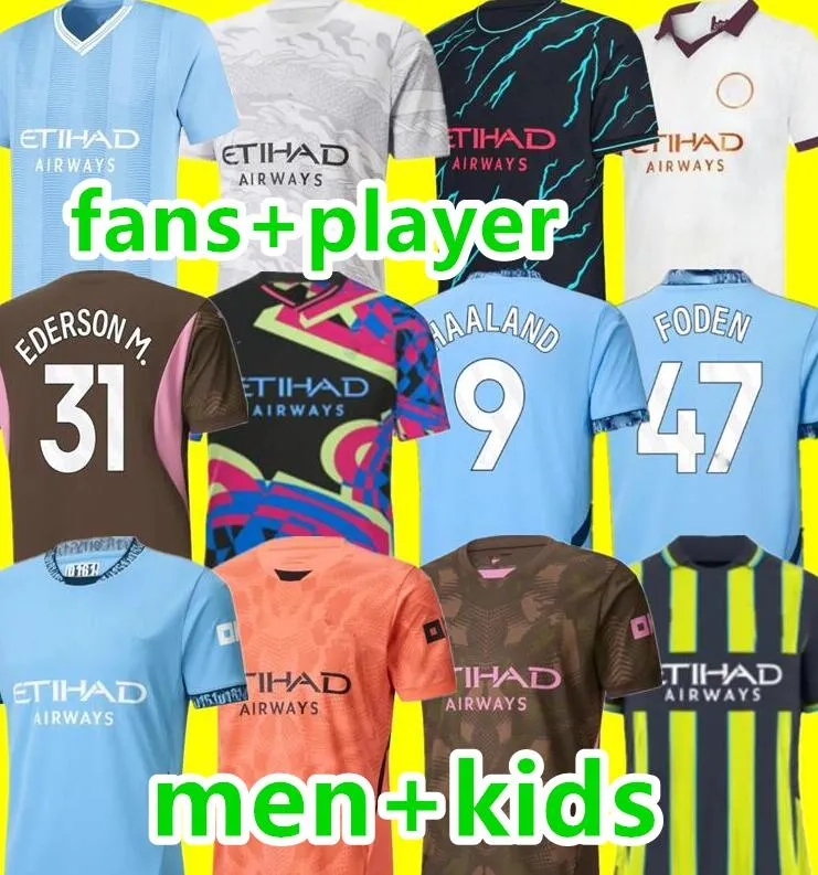 23 24 25 Haaland Man Citys Soccer Jerseys 2023 2024 2025 Fans Joueurs