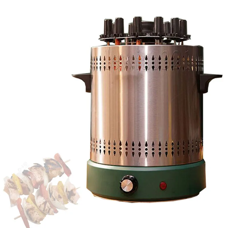 VIFERR Spiedini rotanti per kebab in acciaio inox, con 10 bastoncini
