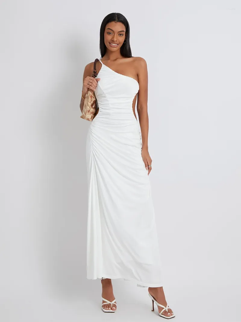 Shoulder cut dress design online